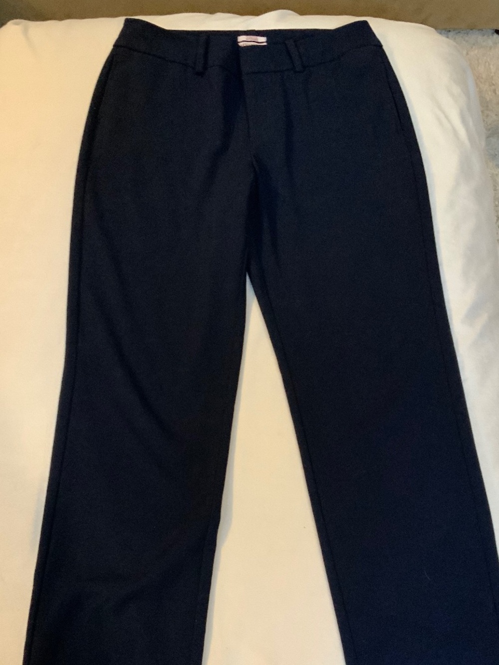Merona Blue 8 Classic Stretch Extensible Comfort Officecore Timeless Americana